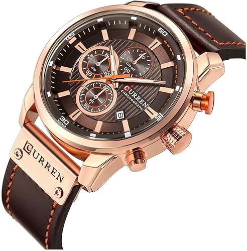 Miniatura 2 de Fanmis Reloj de pulsera deportivo de hombre tipo militar, analógico de cuarzo con cronógrafo, clásico, casual, para negocios y vestir, resistente al