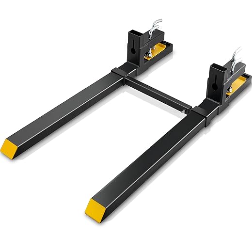 Clamp-On 4000 lb Pallet Forks for Loaders