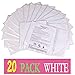 Chinese Lanterns to Release& in Memorial Events For 20 Pack White, Paper Lanterns Easy to Use, Chinese Paper Lanterns for Weddings Party Celebration Event and Festival.