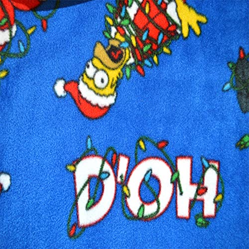 Briefly Stated Mens Homer Simpson Tangled In Lights Christmas Pajamas2