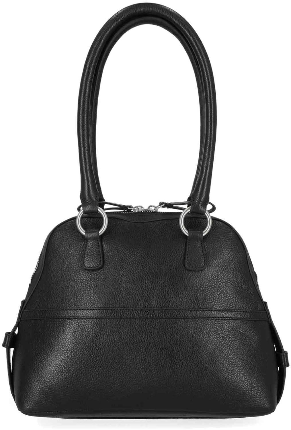 Harley-Davidson Women's Fringe Studded Genuine Leather Satchel Bag, Black