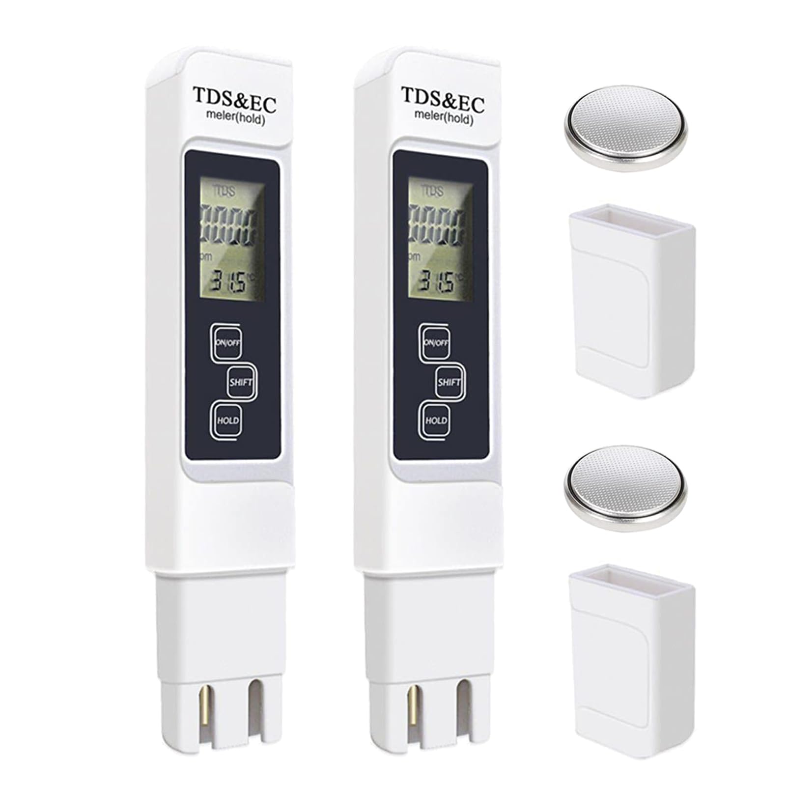 Amazon | DiyStudio 2個 デジタルTDSメーター、3-in-1 TDS＆EC＆温度計
