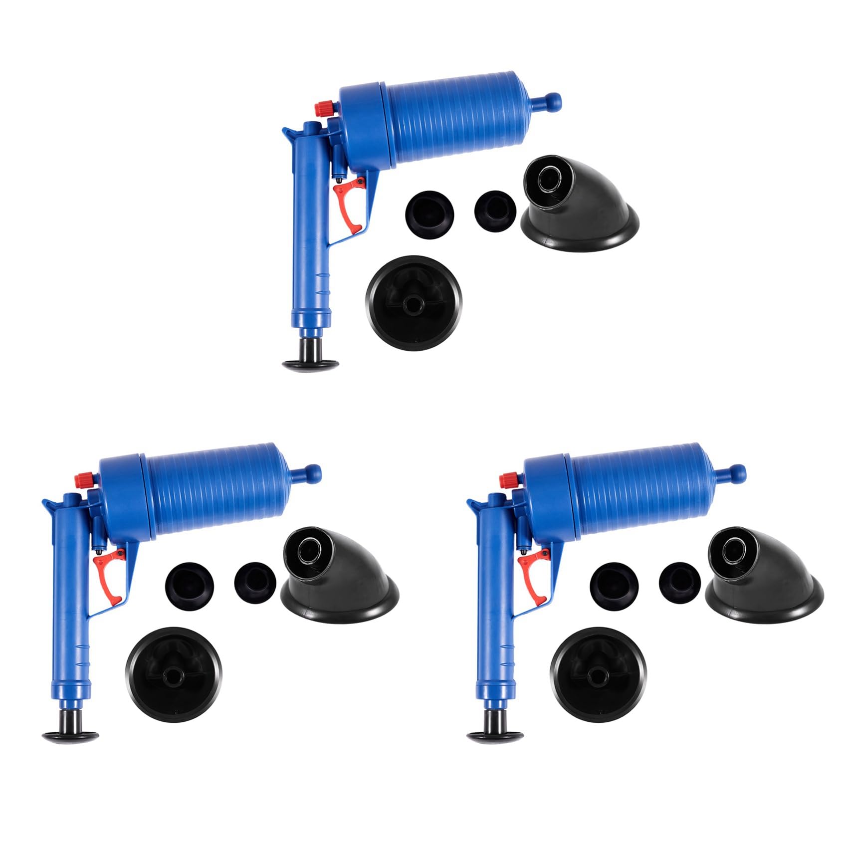 Hndhbfgrt 3X Air Power Drain High Pressure Powerful Manual Sink Plunger Opener Cleaner Pump