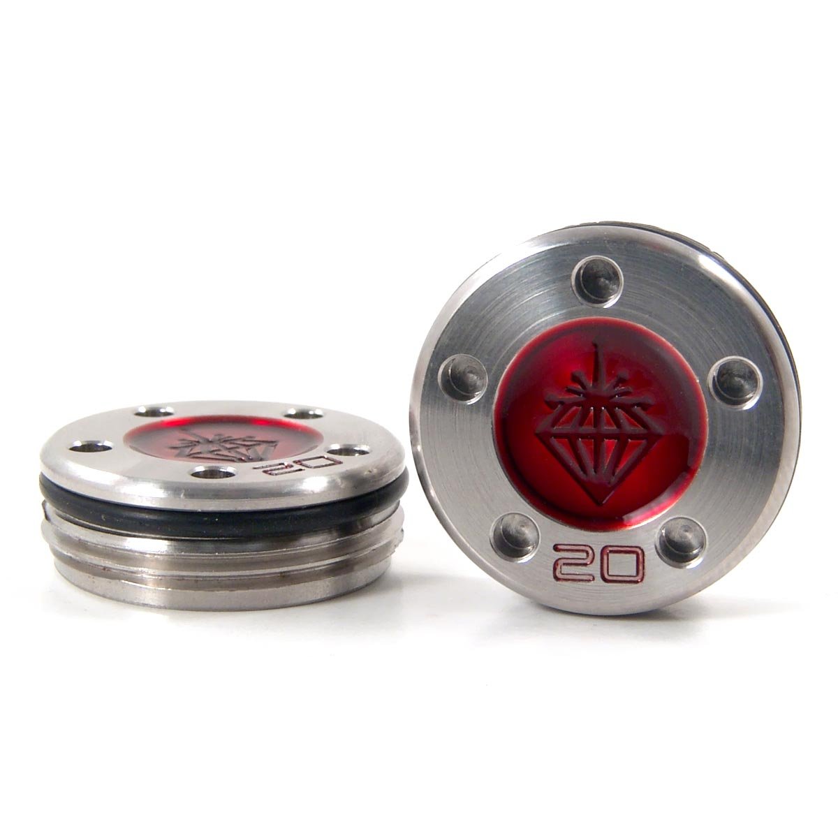 19th Hole Custom Shop 2 of 20g Weights for Scotty Cameron Golf Putters, Lucky Diamonds (Red)