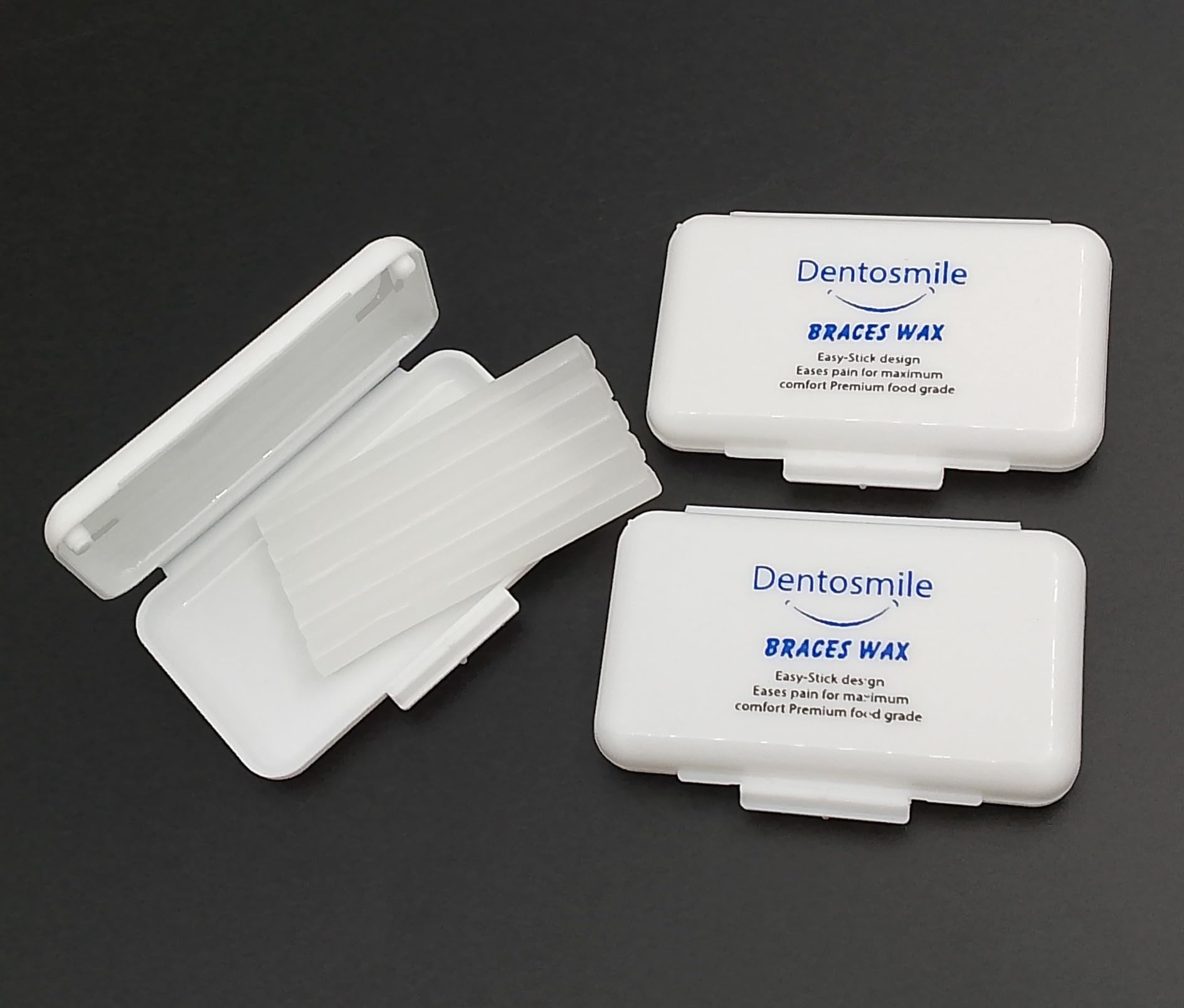 Dentosmile Orthodontic Wax for Braces/Patient Relief Wax/Dental Wax for Braces - 5 Strips Per Box (8) 1