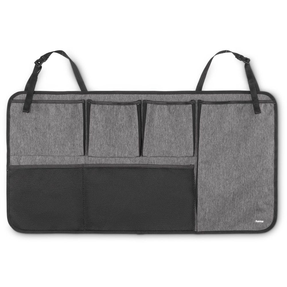 Hama - Organizador para maletero de coche para panel trasero, color negro y gris