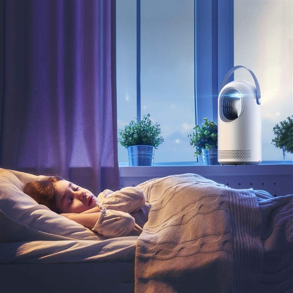 Asesino de Mosquitos, Asesino eléctrico de Insectos/Trampa para Mosquitos Lámpara de Trampa LED de 360 Grados, Trampas de Control de plagas alimentadas por USB para el hogar, cocinas, Camping.