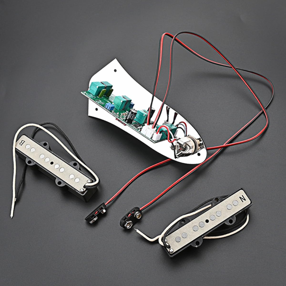 Jb Bass Humbucker Pickup Satz 4 saiter Bass Tonabnehmer Metall Kompakt Leicht Zubehör Musikinstrumente Ersatzteile