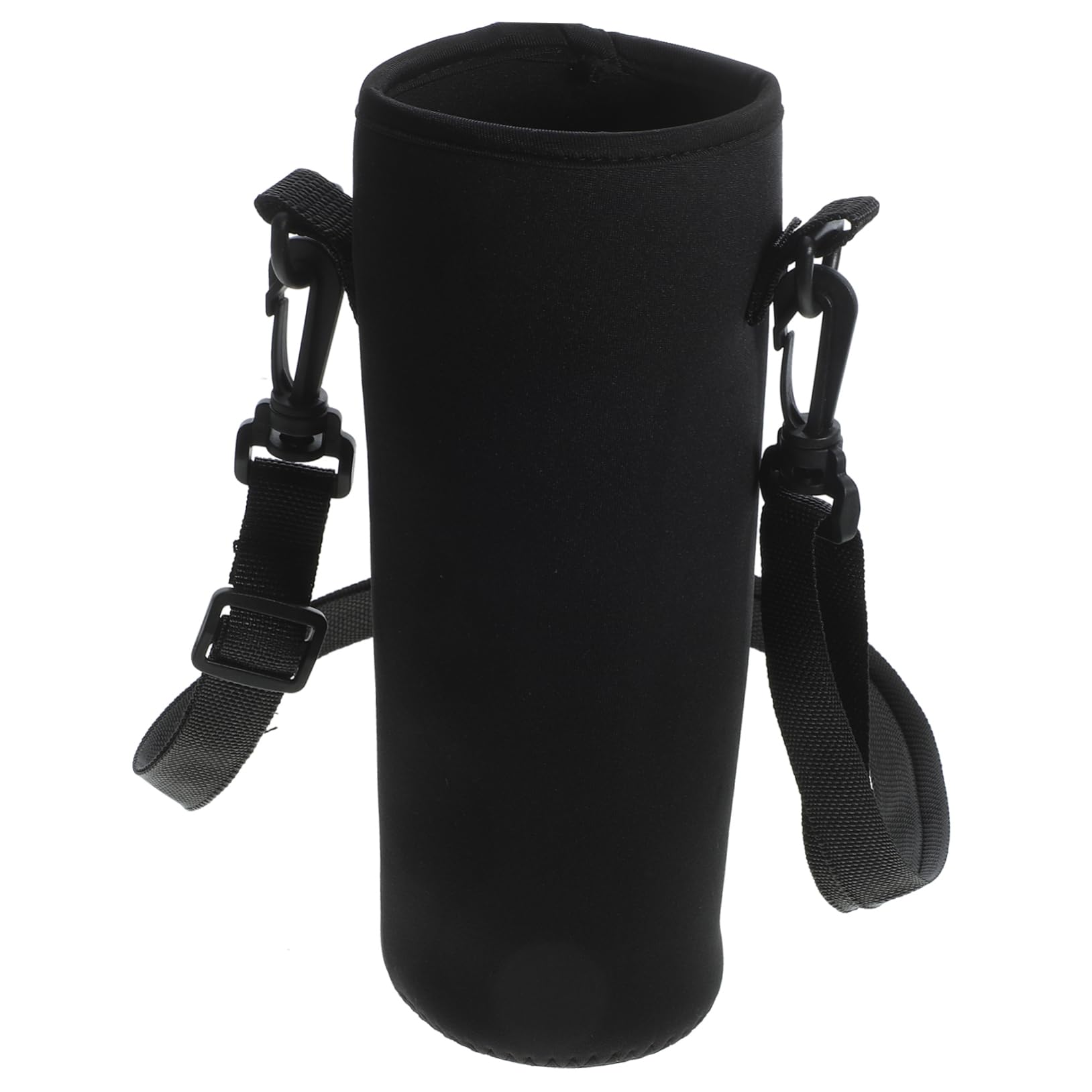 Toyvian juego de tazas bolsa manga botella de bebida agua portabotellas tapa de botella de aislamiento paño de buceo Negro