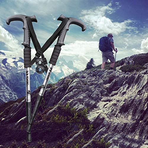 Set di 2 bastoni da trekking con sistema