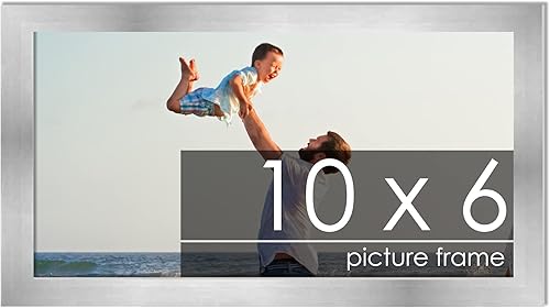 Miniatura 147 de Marco de 28 x 36 pulgadas de madera de peltre plateado con plexiglás acrílico UV, parte trasera de tablero de espuma y accesorios incluidos