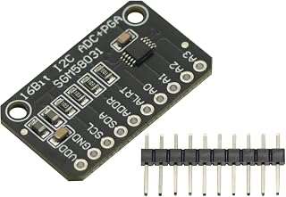 Analog to Digital Converter Development Board 16 Bit 4 Channel I2C IIC Analog-to-Digital ADC PGA Converter with Programmable Gain Amplifier High Precision ADC Converter for Arduino Raspberry Pi