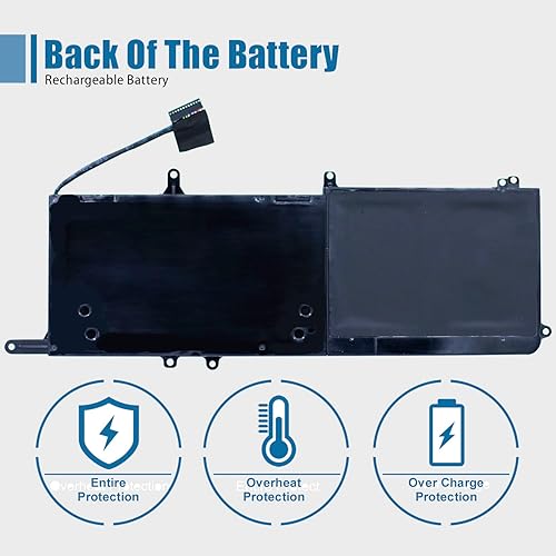 Miniatura 4 de Batería 99WH tipo 9NJM1 compatible con Dell Alienware 15 R3 R4 17 R4 R5 P31E001 P31E002 P69F001 P69F002 ALW17C-D1738 D1748 D2738 D2744 40 D17 58