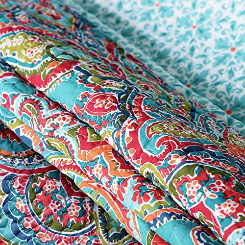 Newlake Quilted Throw Blanket For Bed Couch Sofa, European Gorgeous Floral, 60X78 Inch #TOP5