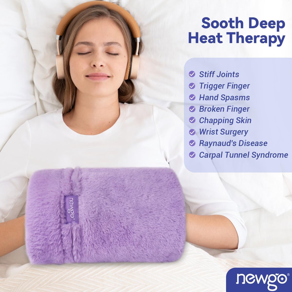 NEWGO Microwavable Hand Warmers and NEWGO Microwaveable Booties Feet Warmers