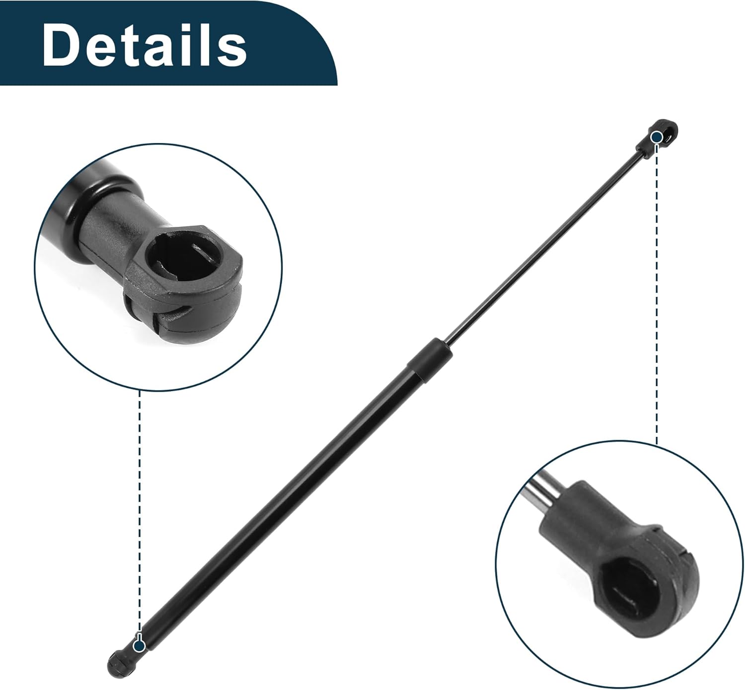 Lift Supports Struts for Toyota Land Cruiser Prado 2010-2016 No.689400W020 Rear Window Glass Gas Spring Black 2 PCS