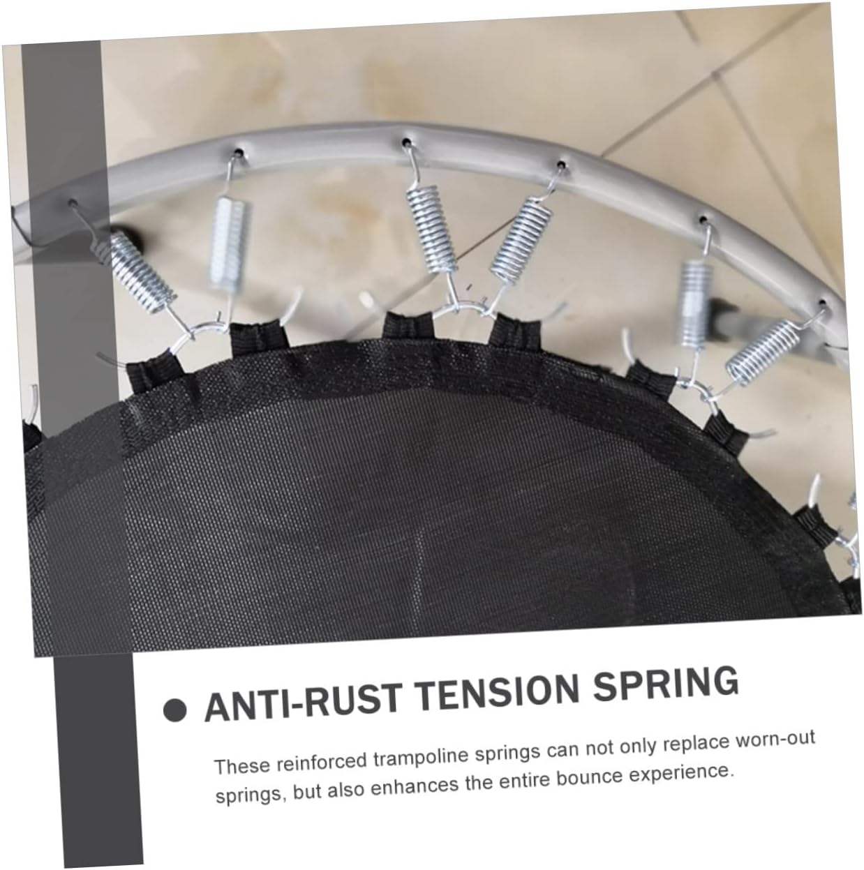 Sturdy Trampoline Springs Extended Compressed Tension Springs for Outdoor Trampoline Re Durable