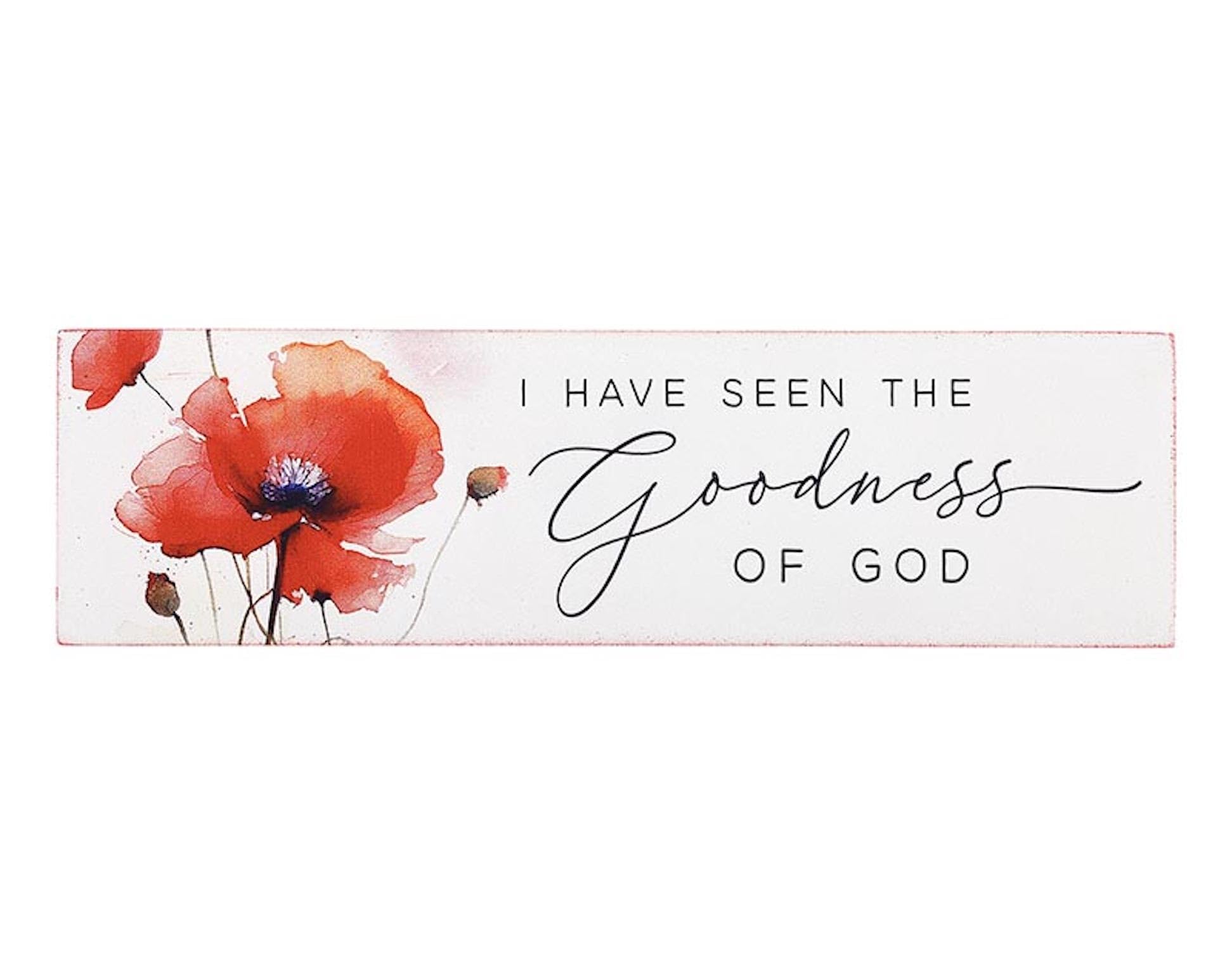 P. Graham Dunn Rustic Wood Stick Sign, 7" x 2", Goodness Of God