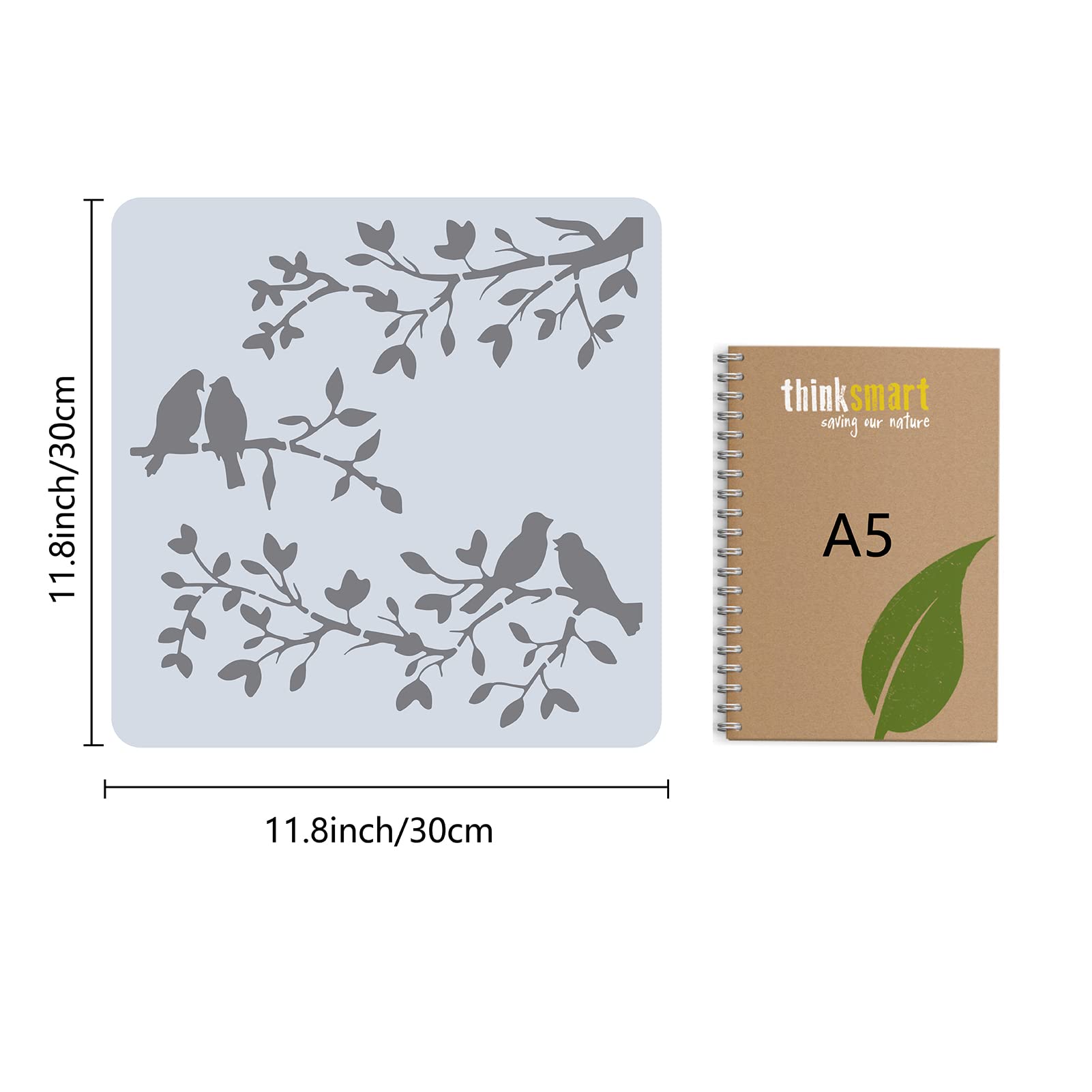 GORGECRAFT Modèle De Pochoir Imprimé Léopard Motif Géométrique 30x30 Cm Grand Signe De Pochoir Carré En Plastique Réutilisable Pour Peinture Sur Bois Mur Scrapbook Carte Sol Dessin Bricolage