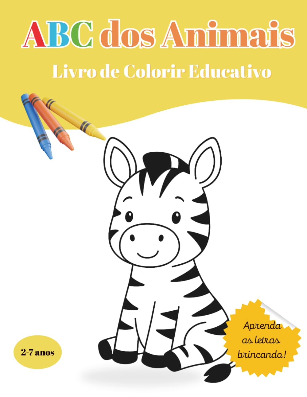 ABC dos Animais: Livro de colorir educativo (COLEÇÃO ABC de Aprendizagem)