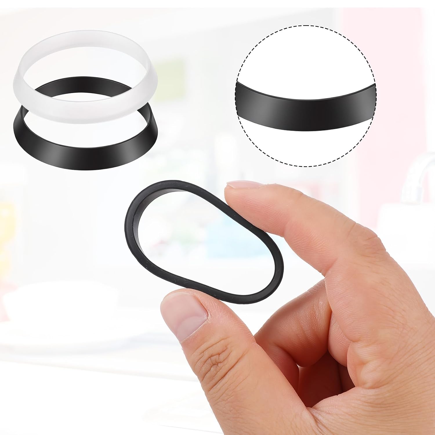 20PCS Sink Drain Gasket, Seal Ring Silicone Washer Waste