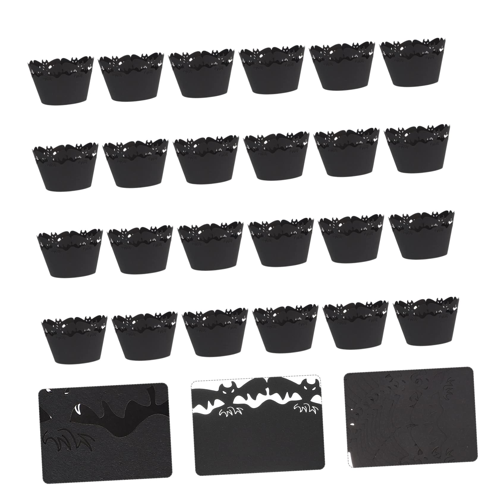 Alipis 120 Piezas De Taza De Papel Hueca Telaraña Envoltorio Para Cupcakes Papel De Telaraña Envoltorios Para Magdalenas Estaño Para Muffins Mini Decoración Para Pasteles