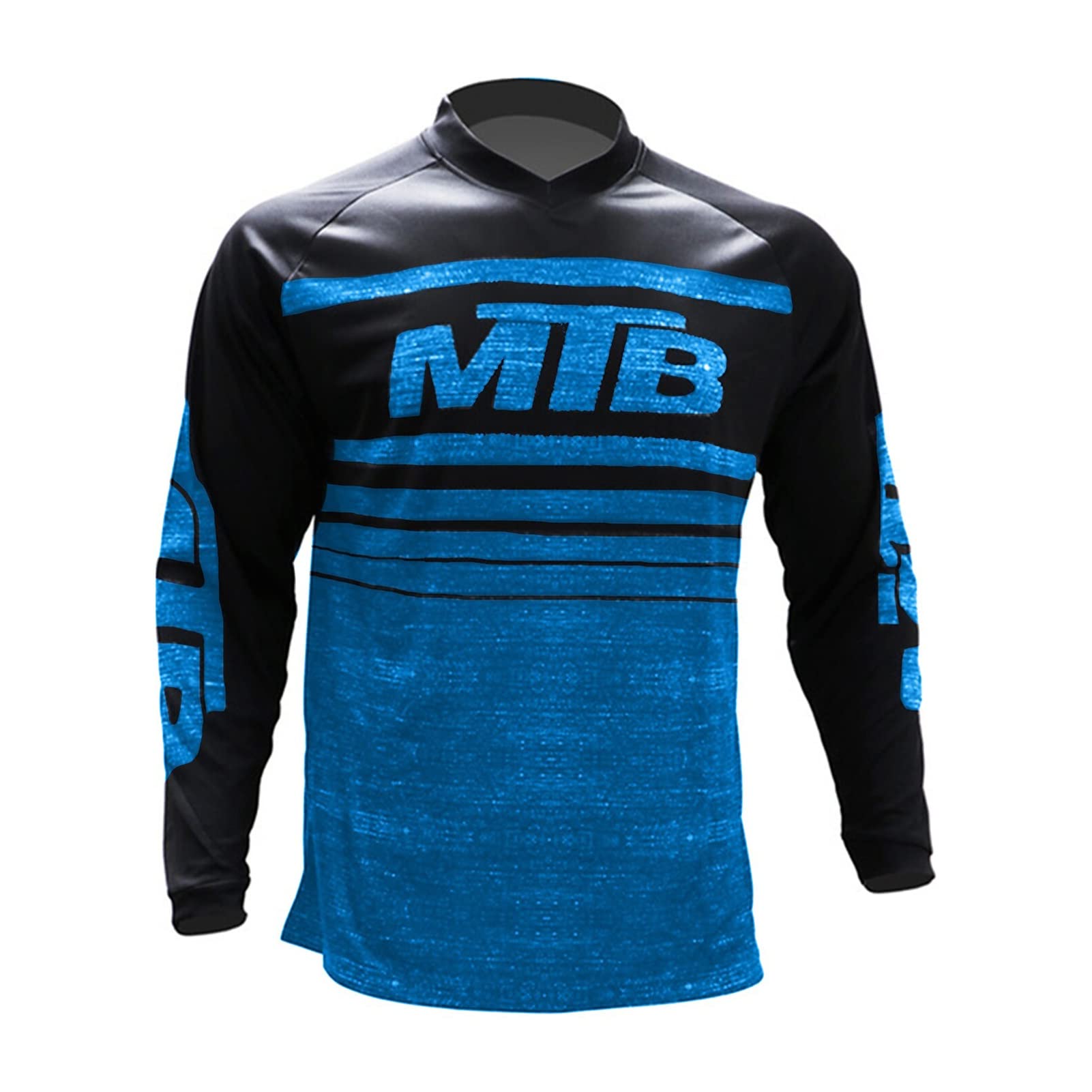 Men's Mountain Bike Jersey, Long Sleeve MTB T-Shirt, Downhill Bicycle Jersey, Quick-Drying, Breathable Motorcycle Clothing Tops