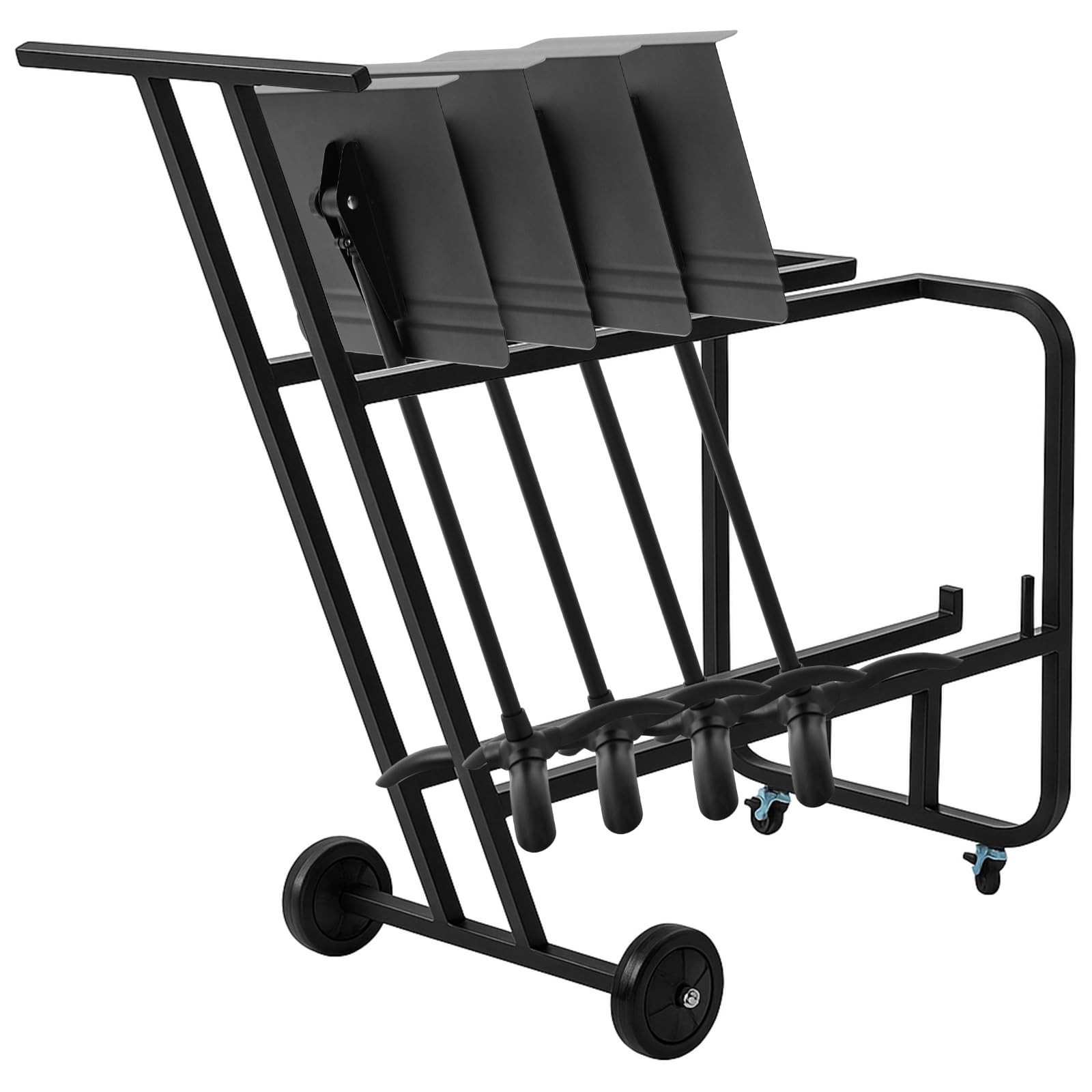 Aurelema Music Stand Storage Cart Metal Portable,12-Stand Capacity
