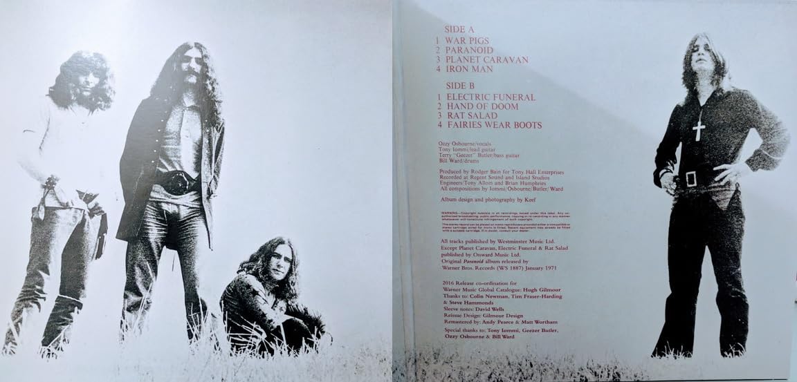 Black Sabbath Albums Collection 1970-1972: Black Sabbath + Paranoid + Master Of Reality + Vol. 4 4-Pack)