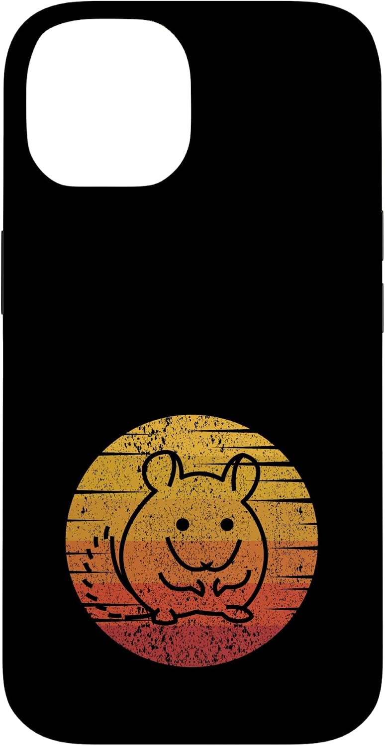 Retro Chinchillidae Short-Tailed Long-Tailed Chinchilla Case for iPhone 14 Pro Max image 4