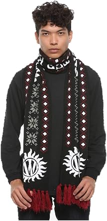 Hot Topic Supernatural Fair Isle Scarf MULTI NONE