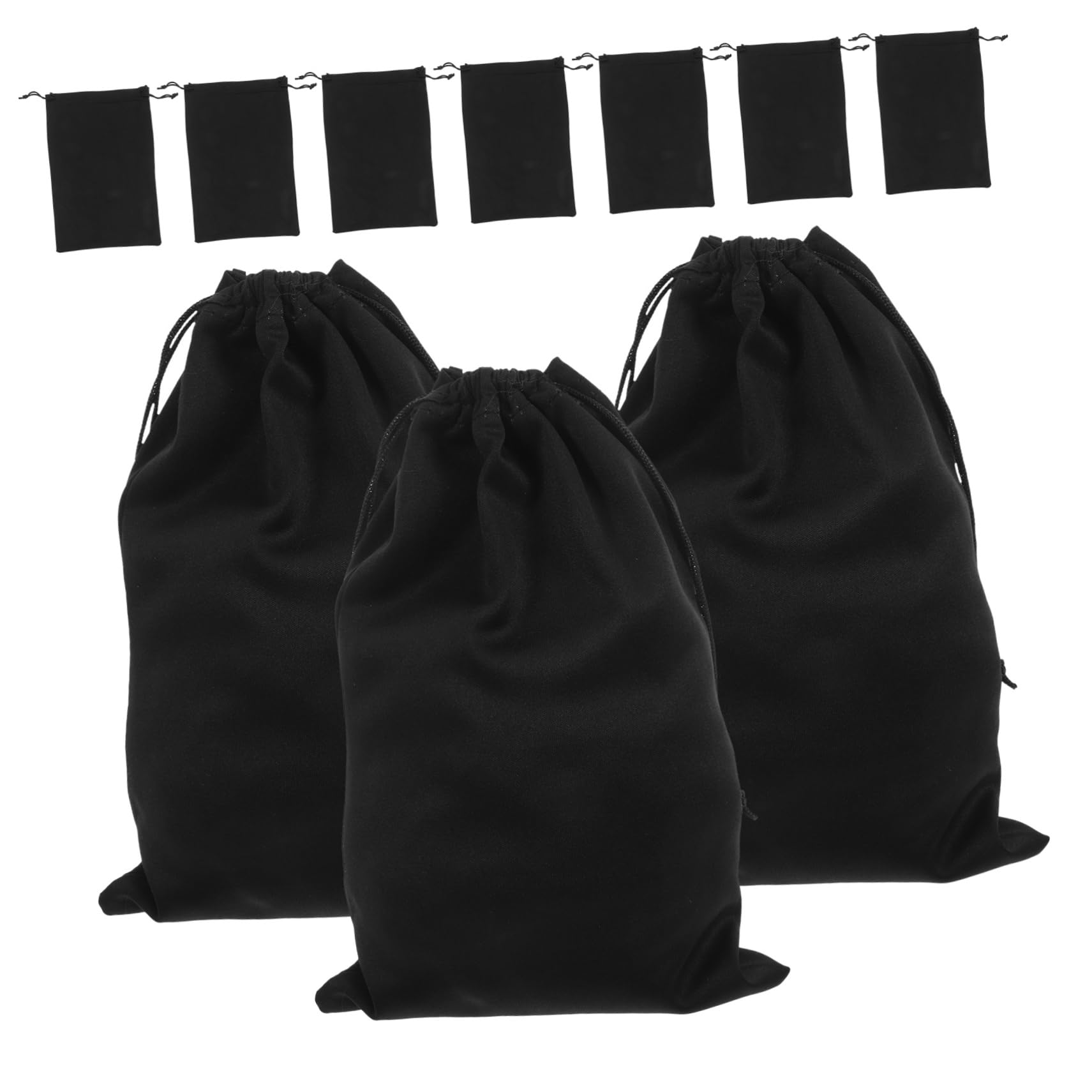 Abaodam 10 Pièces à Cordon Pour De Ski Pochette De Rangement Pour Lunettes De Neige De Pour Lunettes De Neige Lunettes De Ski Snowboard Black Flanelle