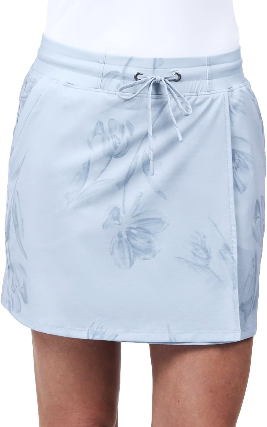 Free Country Women's Skort Built-in Shorts Tennis Golf Swimming Drawstring Skorts UPF 50+ Quick Dry Stretch with Pockets-TtoT