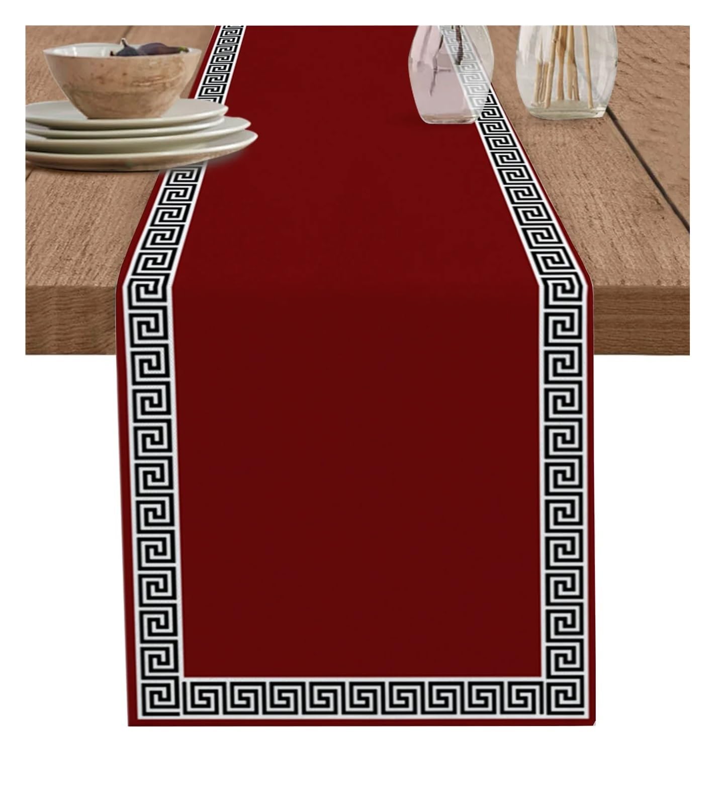Table Runner Table Runner Simple Pattern Decoration Home Decor Dinner(WXF06616,33 x 229cm)