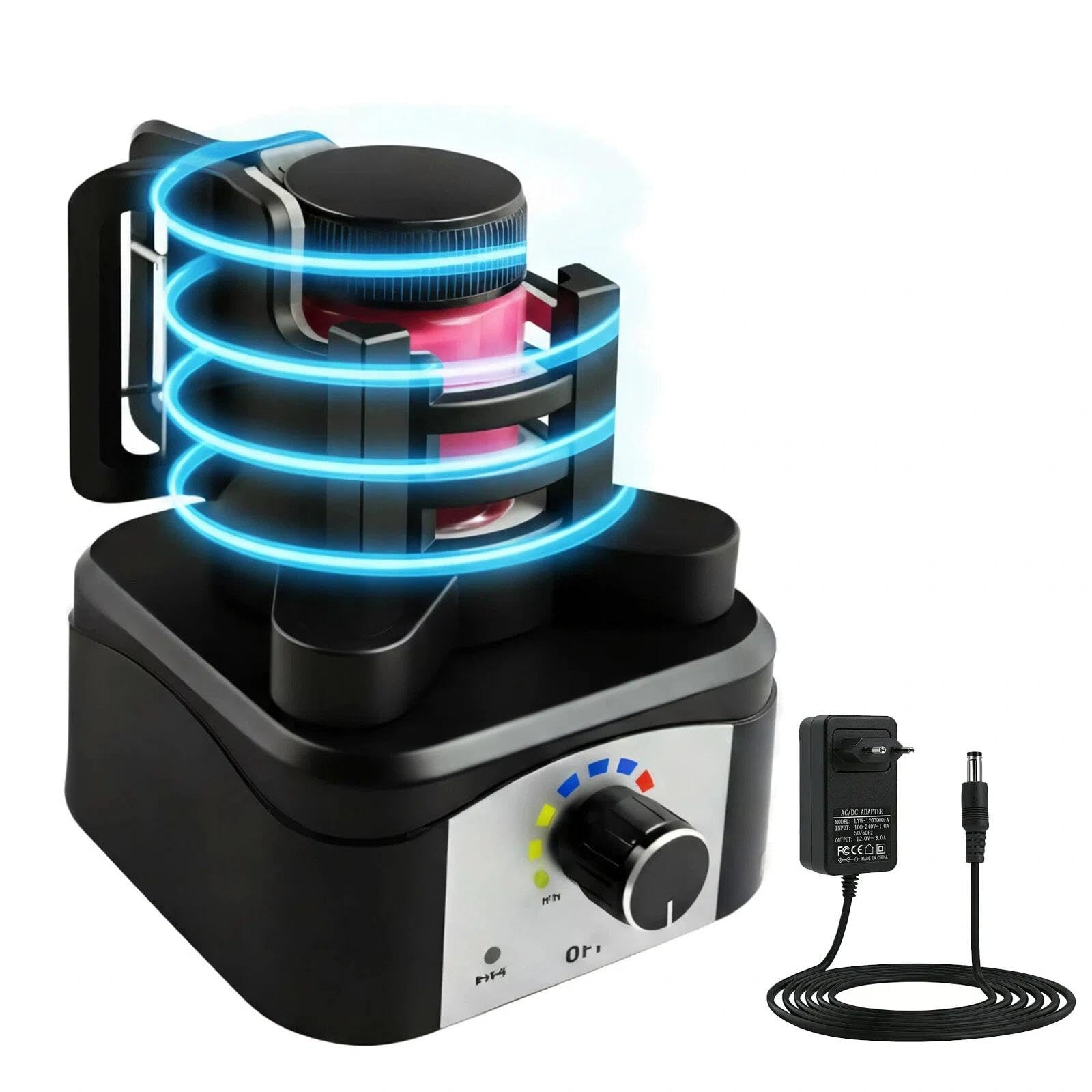 Mezclador vorticial, 500-3200 rpm, tres velocidades | Agitador vorticial para líquidos, apto para 10-100 ml, agitador vorticial esmaltes de uñas, laboratorio, pinturas acrílicas