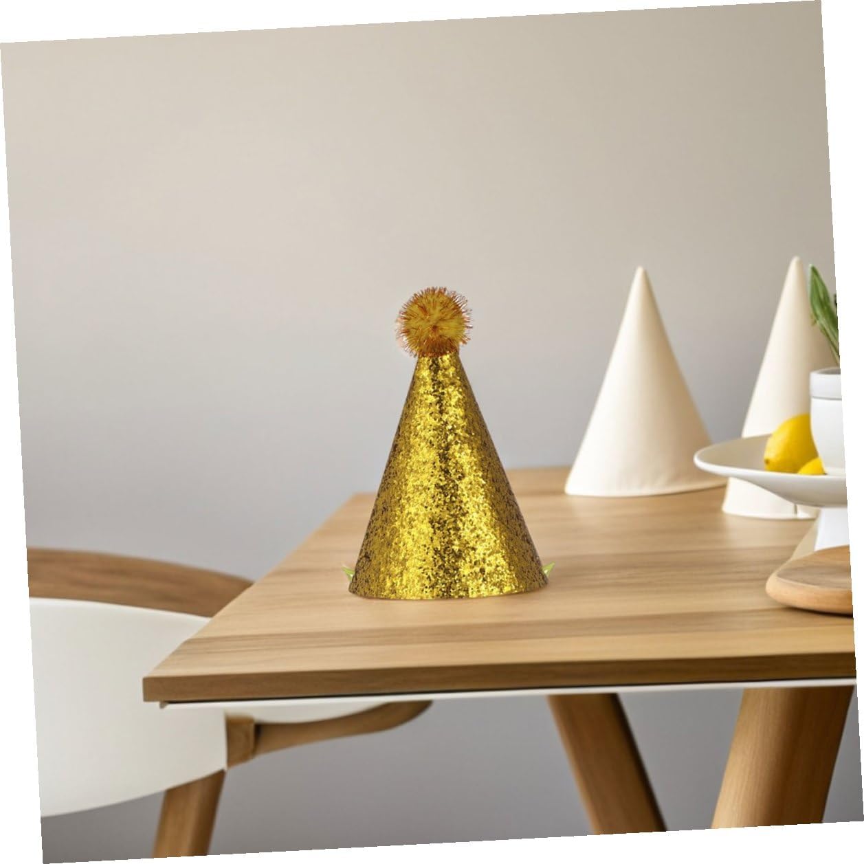 10pcs Glittery Party Cone Hats Reusable Large Birthday Celebration Headwear for Boys Festive Party Supplies and Showers Random Style