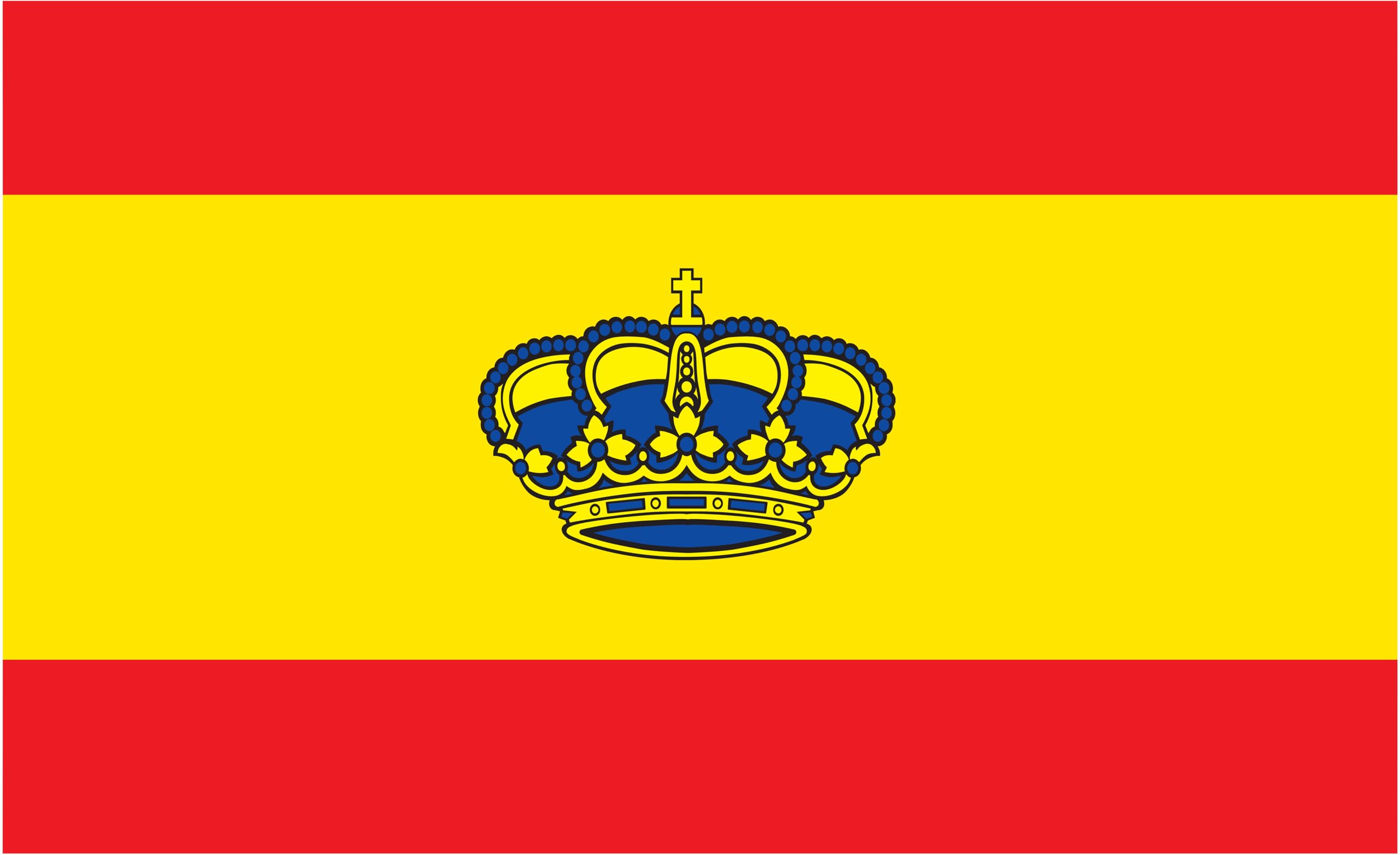 Bandera del club náutico de España, 60 x 40 cm