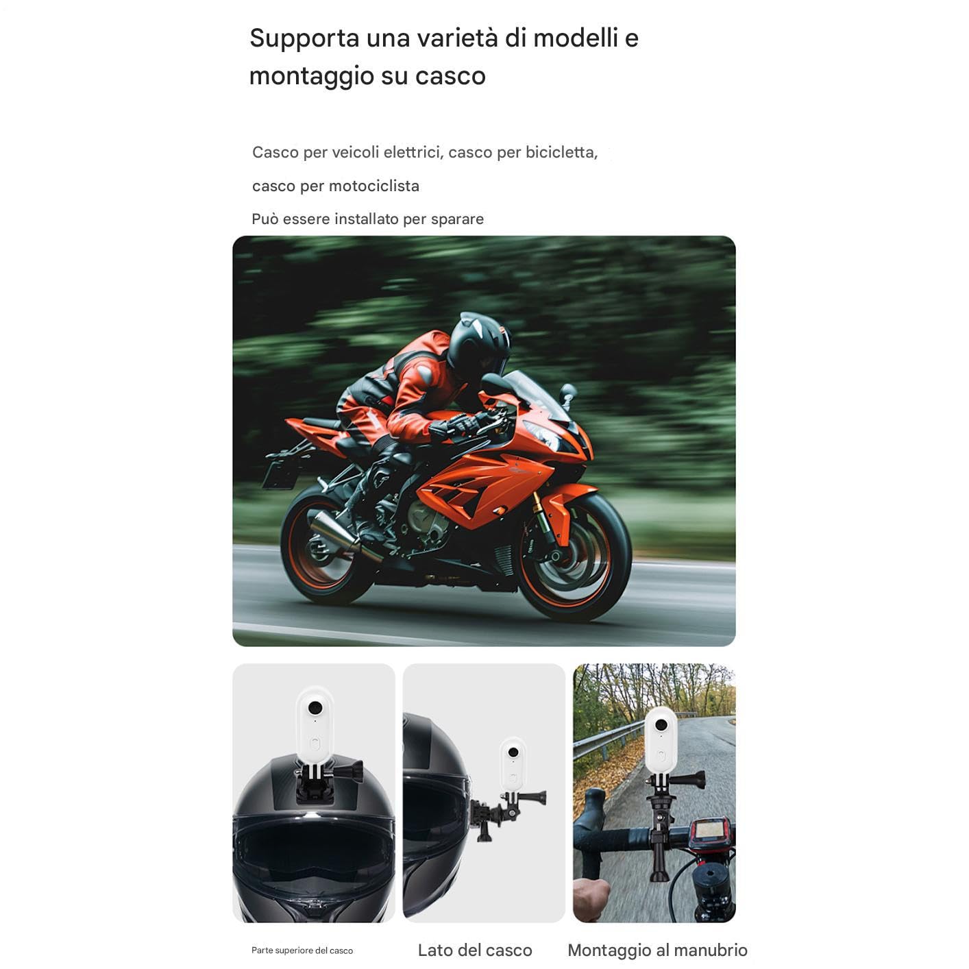 Telecamera Indossabile Action Cam Personale | Dispositivo Vlogging 1080P Indossabile Portatile per Sport Motociclismo Ciclismo Palestra Escursionismo Viaggi Avventura