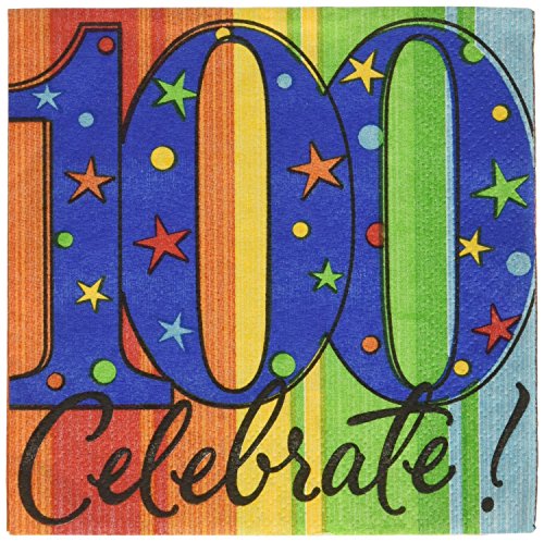 100th Birthday Beverage Napkins