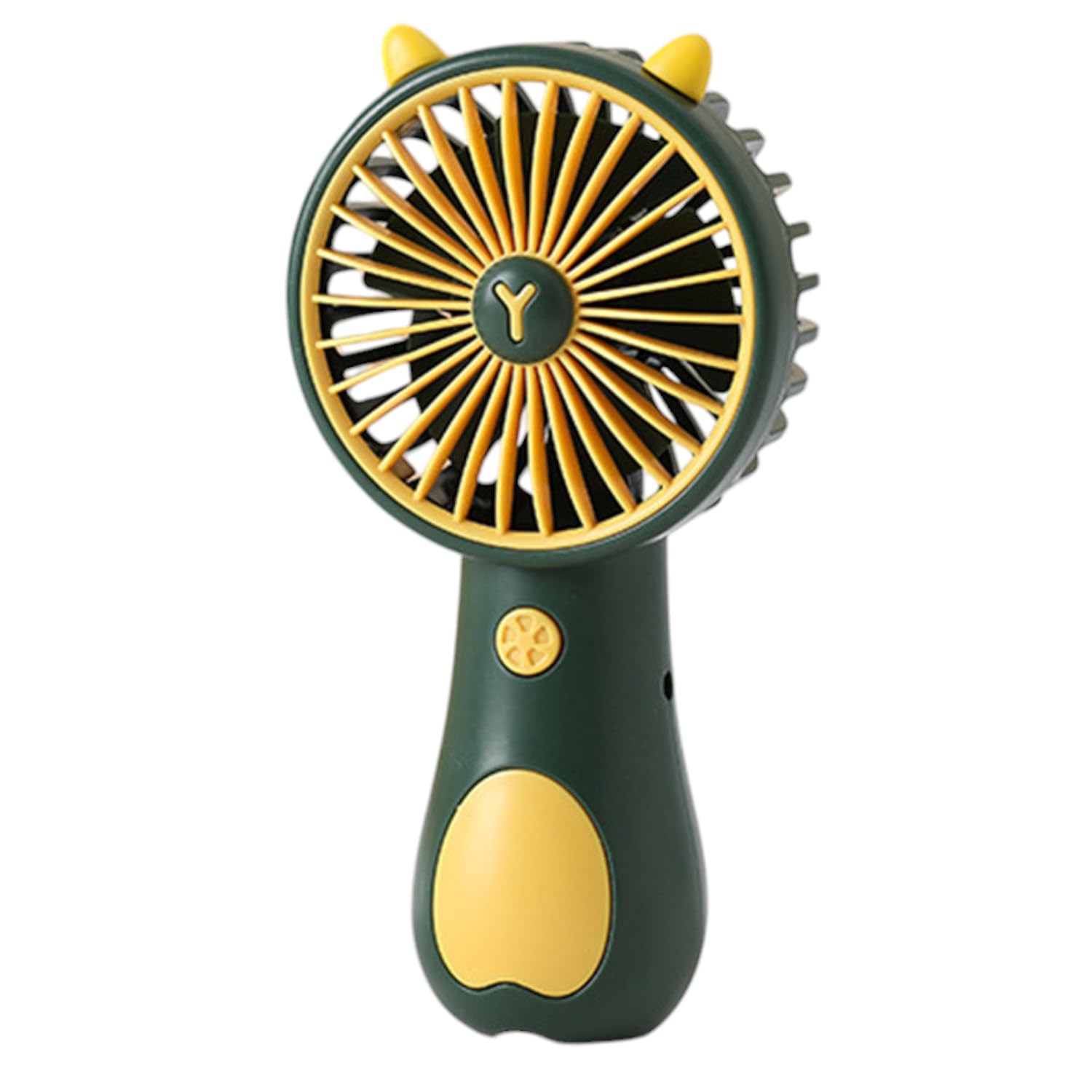 Spiaty Mini Cartoon USB Rechargeable Handheld Mini Fan Outdoor Portable Small Electric Fan, Green-image-48