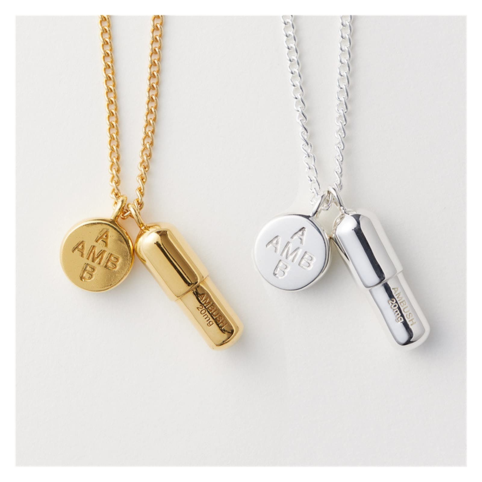 Sudemota Necklaces Capsule Pill Ambush Necklace Pendant Women Men 