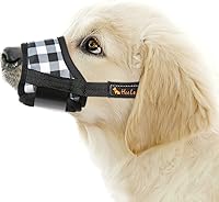Vista 25 de HEELE Bozal para perro, bozal de nailon suave anti mordeduras ladridos masticación, malla de aire transpirable bebible ajustable con correa bozal