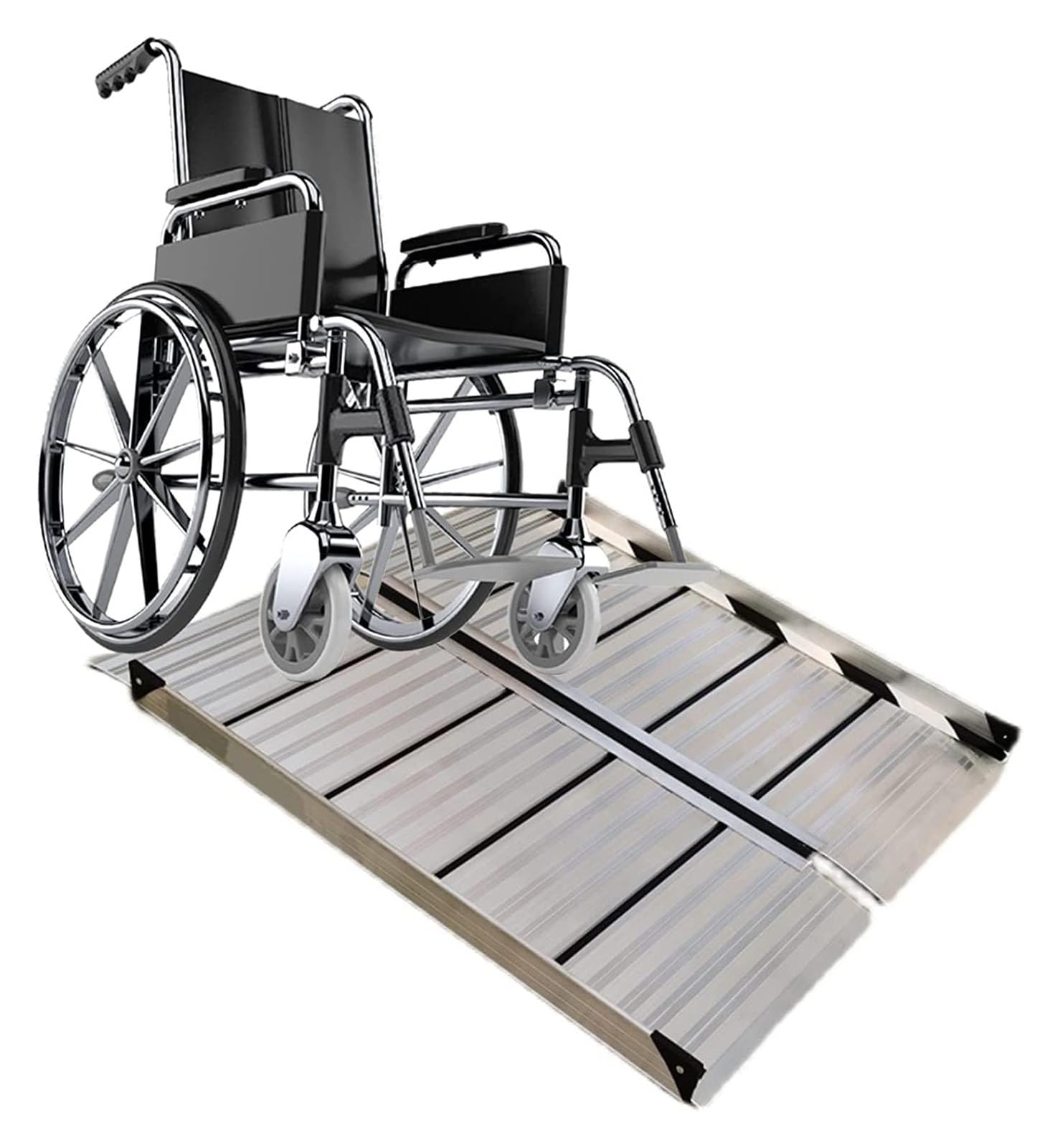 Podjazd rampa do krawężnika rampa progowa rampa dla wózków inwalidzkich aluminiowy uchwyt składany rampa do hulajnogi schody rampy krawężnikowe rampy dla osób niepełnosprawnych (jeden kolor 120 cm x
