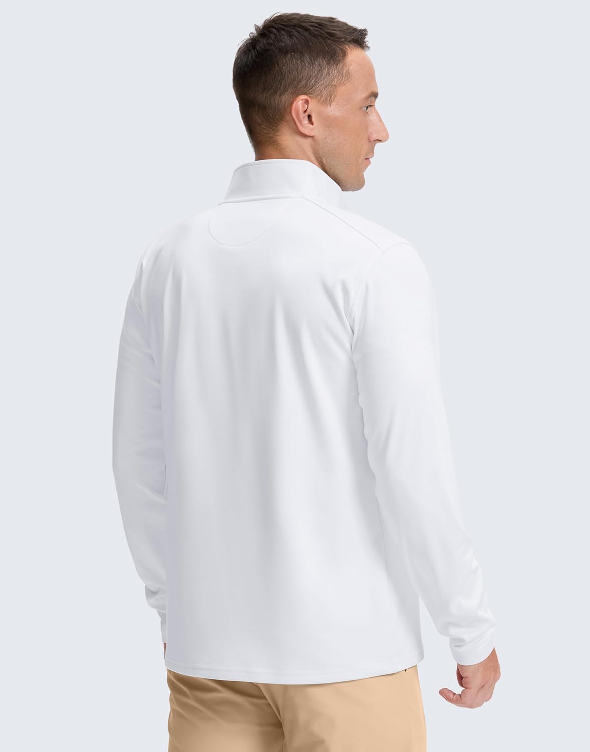 Obla Golf Quarter Zip Pullover Men Fleece Mock Neck Sweatshirt Winter Warm 1/4 Zip Long Sleeve Golf Shirt - Image 3