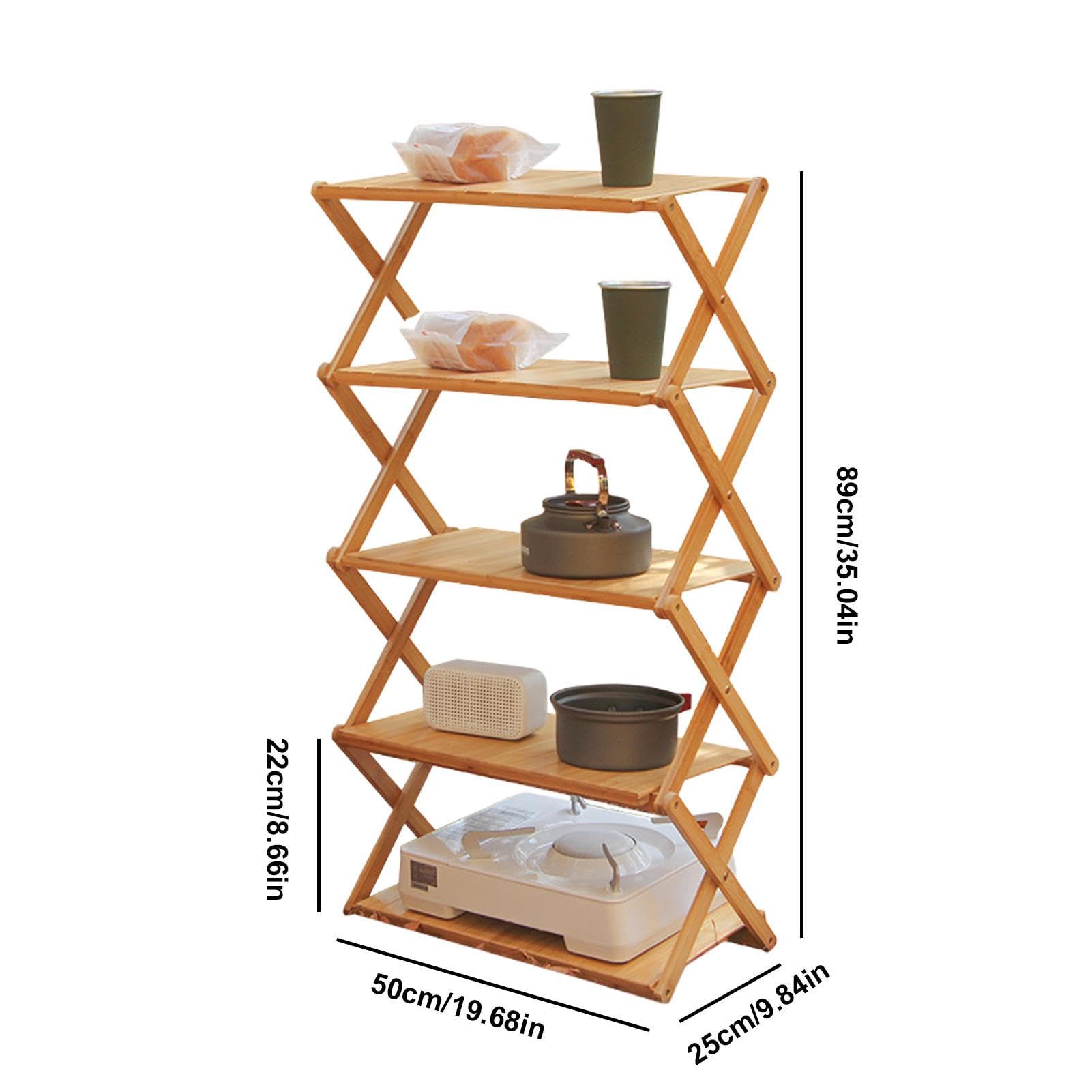 Faltbarer Campingtisch | Mehrschichtiger Holz-Picknicktisch | Faltbarer Picknick-Biertisch | Tragbarer Picknicktisch für Hof, Garten, Terrasse, Balkon, Schlafzimmer, VUYGSOV59BA3SKUAIP8S