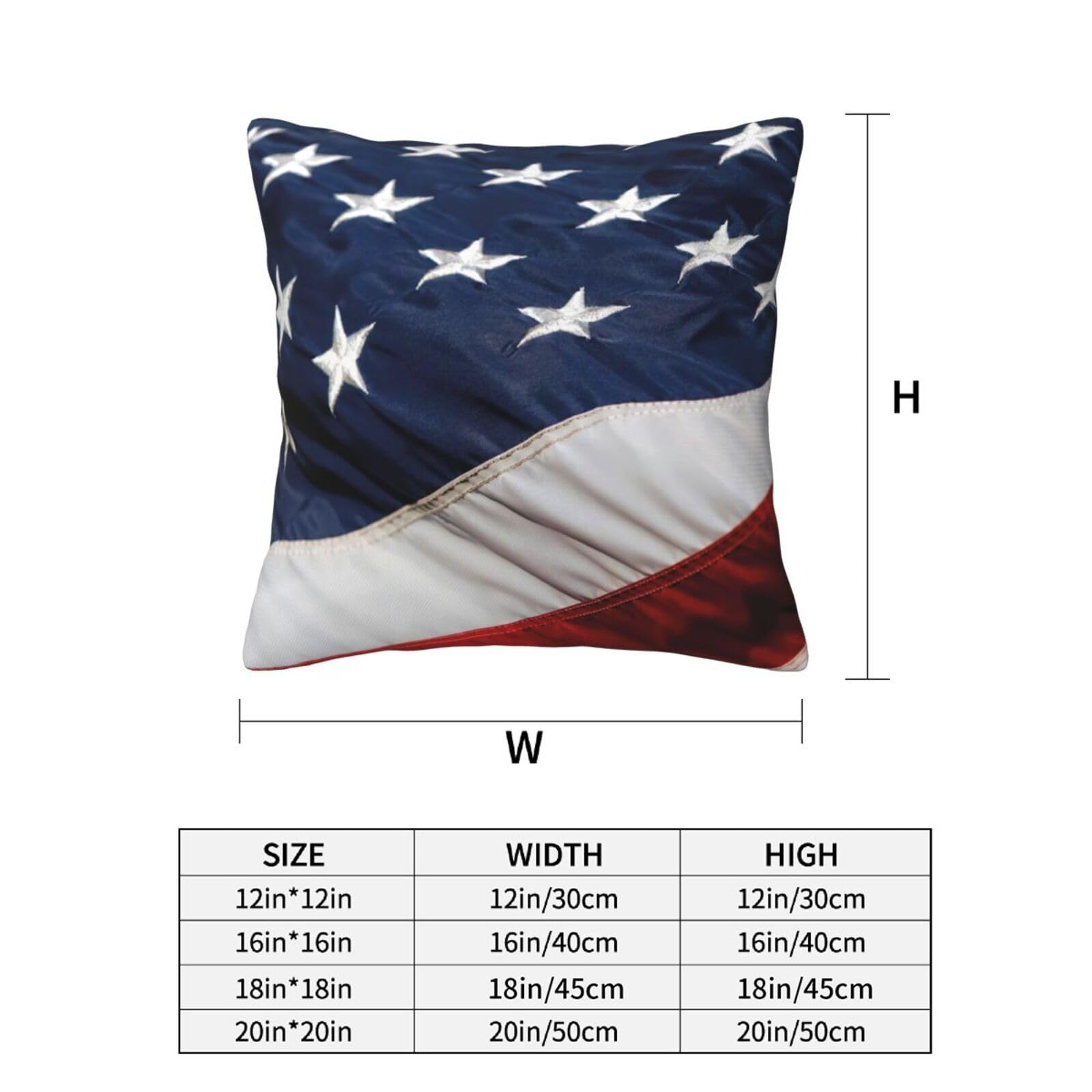 Independence Day, Set di 2 federe decorative colorate con corvo e bandiera americana, cuscini quadrati patriottici, per casa, divano, decorazione 45,7 x 45,7 cm