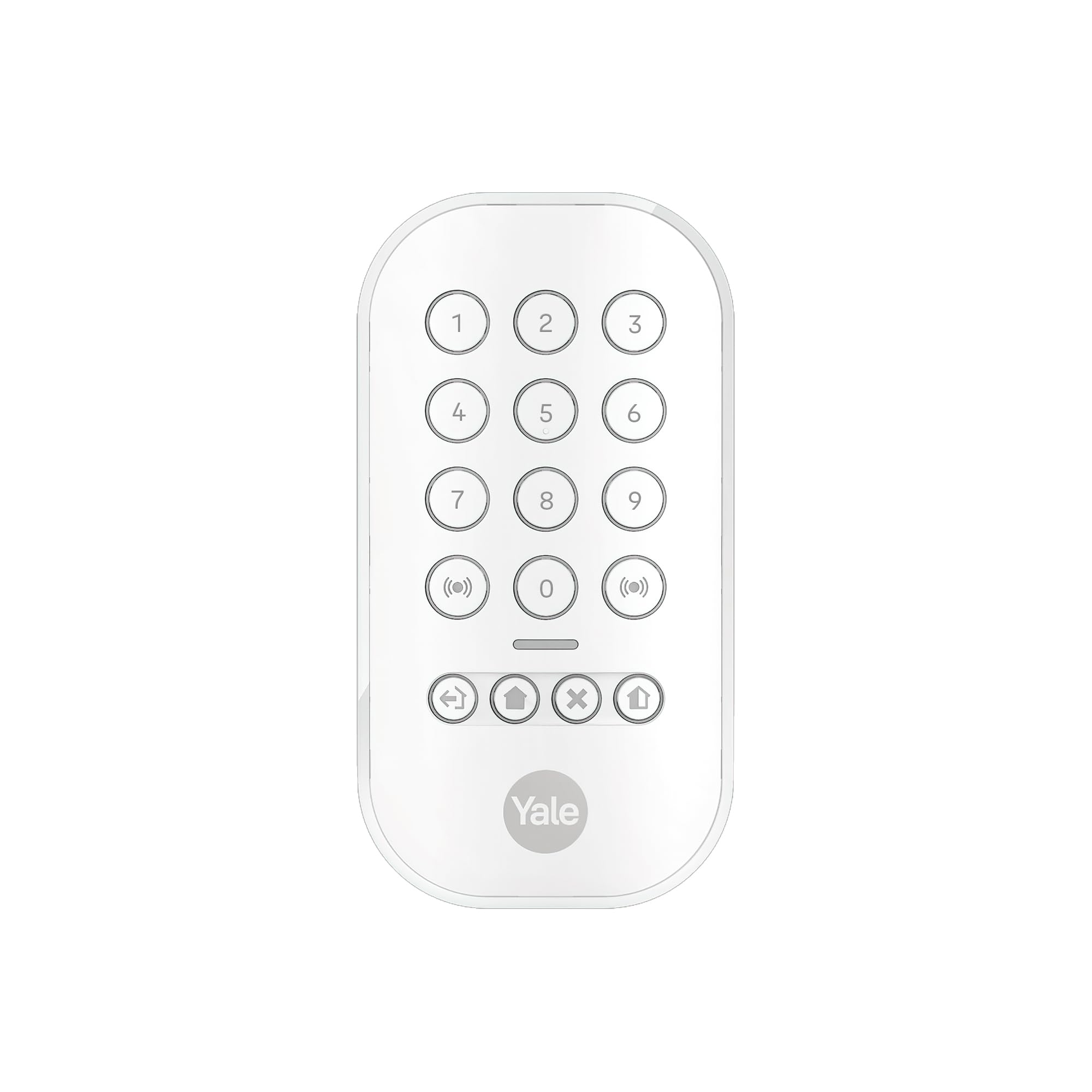 YaleKeypad Smart Alarm Accessory| Effortless Smart Alarm & Security Control | Control 4 Security Areas | Panic Button | PIN Security | Backlit Keys | Yale Horizon+ Technology 1km range | AL-KP-1A-V1