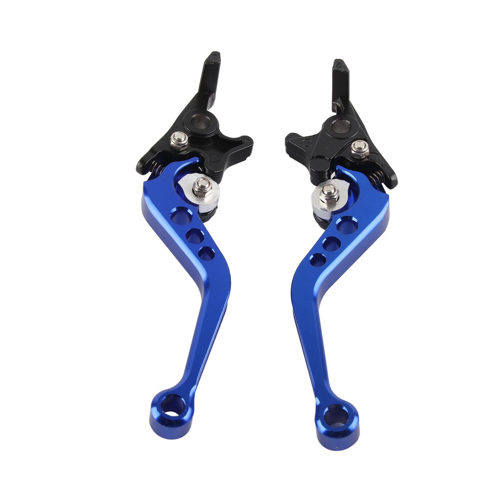 Keenso Blue Motorcycle Clutch Brake Levers, Universal Adjustable Handlebar Pair For Sport And Cruiser Bikes, For Street Racing, Touring And Daily Commuting
