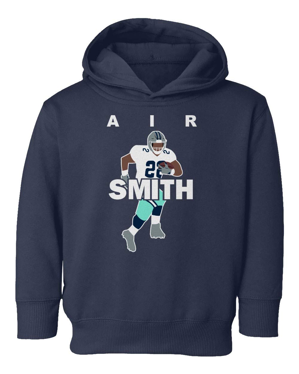 Baku Apparel Dallas AIR Smith Football Little Kids Girls Boys Toddler Hooded Sweatshirt (Navy, 4T)