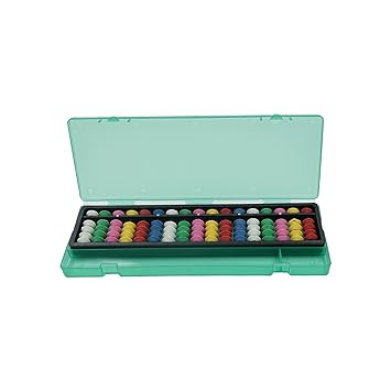Abica 17 Rod Colour White Box Abacus for Kids – Educational Math Learning Tool for Students & Beginners|Arithmetic Counting Frame|Maths Training Kit (17 Rod Colour White Pack of 1)